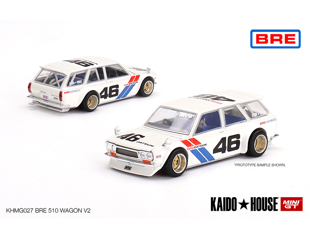 (Preorder) Kaido House x Mini GT 1:64 Datsun Kaido 510 Wagon BRE Versi