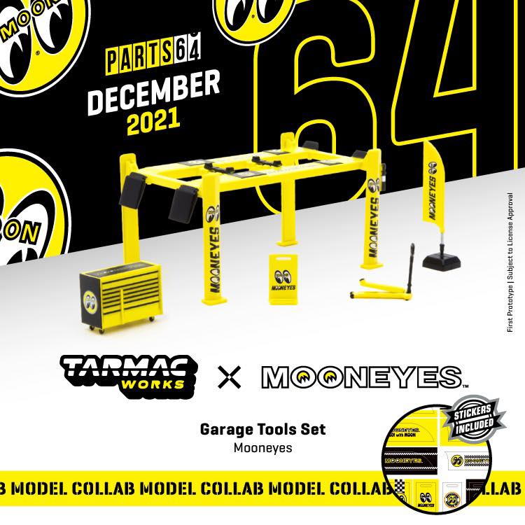 Tarmac Works x Mooneyes 1:64 Garage Tools Set - PARTS64